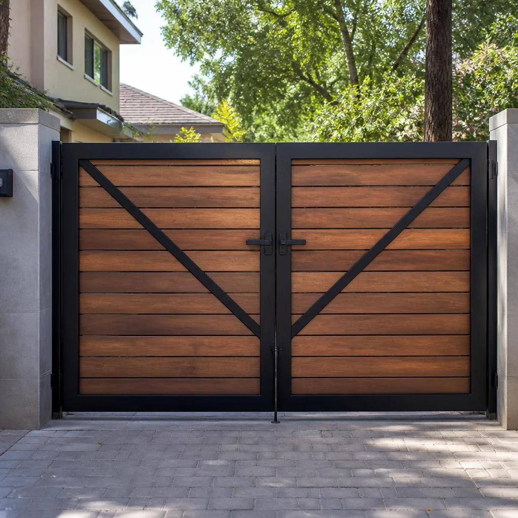 Wood & steel frame